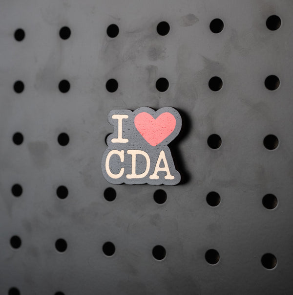 I Love CDA Wooden Magnet