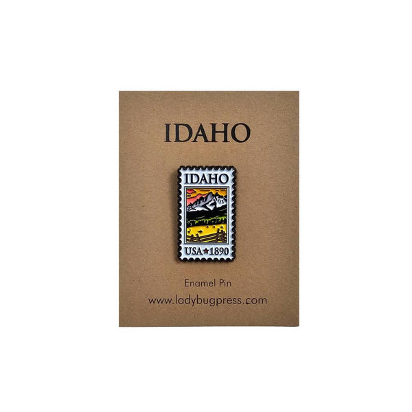 Idaho Postage Stamp Enamel Pin