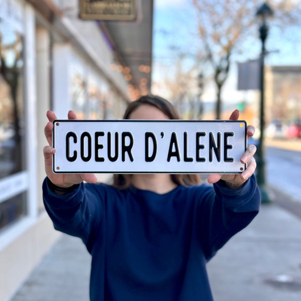 Coeur d'Alene Metal Sign