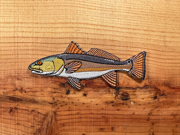 Redfish (Red Drum) Iron-On Patch | Quality Fish Patches