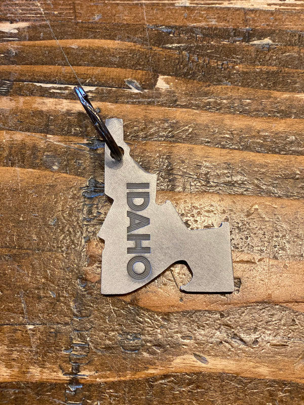 IDAHO STAMPED KEYCHAIN