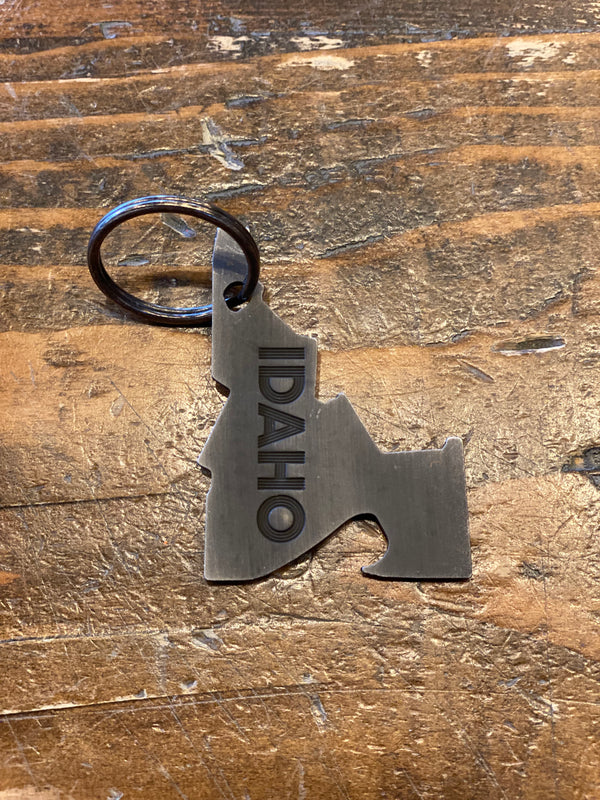 IDAHO STAMPED KEYCHAIN