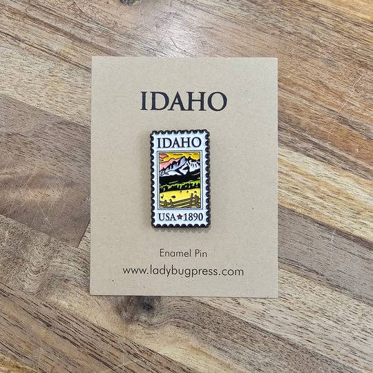 Idaho Postage Stamp Enamel Pin