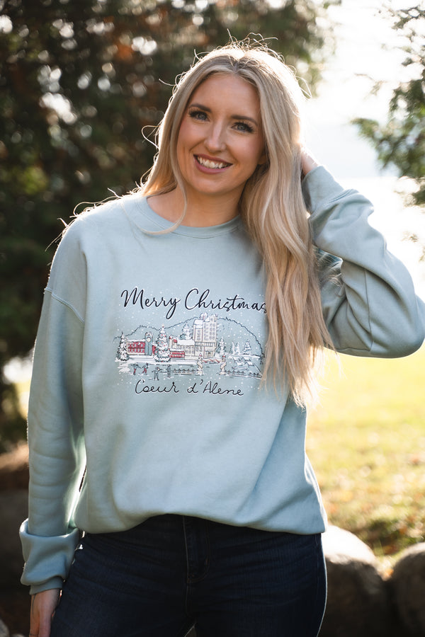 2024 Merry Christmas Coeur d'Alene Sweatshirt