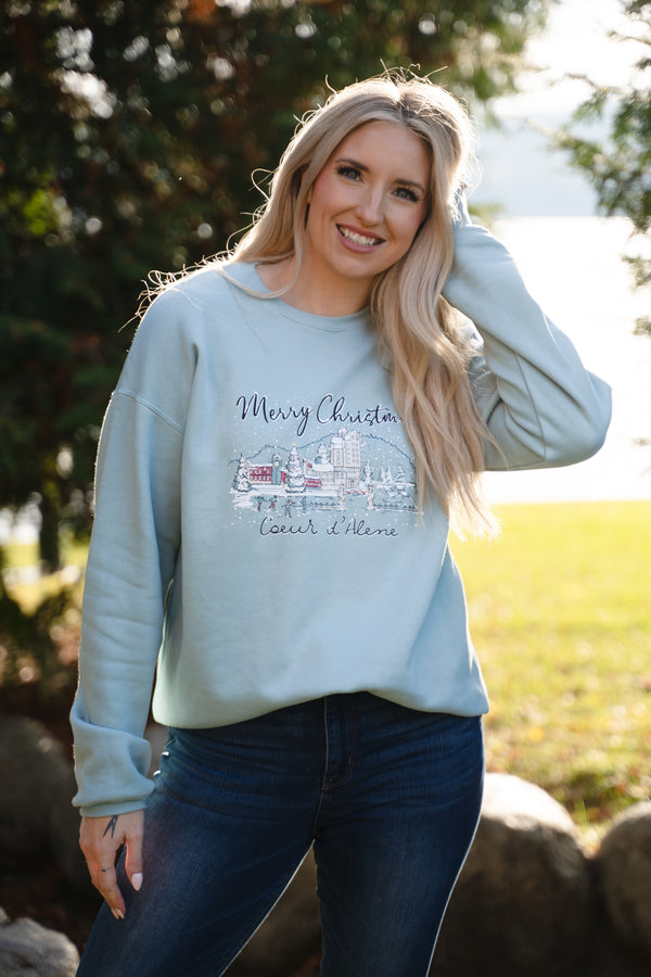 2024 Merry Christmas Coeur d'Alene Sweatshirt