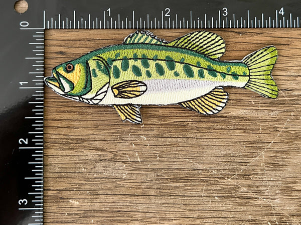 Largemouth Bass Iron-On Patch | Quality Fish Patches