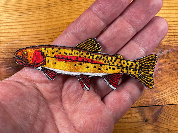 Yellowstone Cutthroat Trout Iron-On Patch | Fish Patches