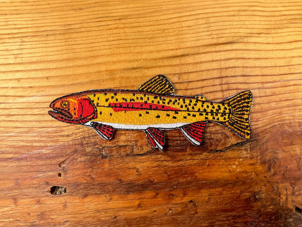 Yellowstone Cutthroat Trout Iron-On Patch | Fish Patches