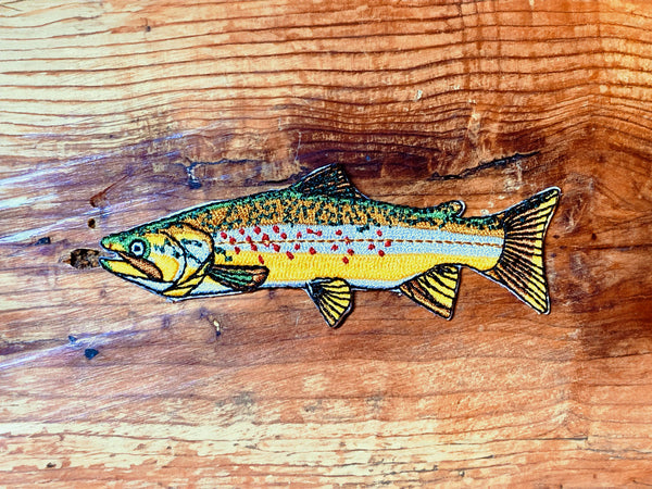 Brown Trout Iron-On Patch | Quality Fish Patches