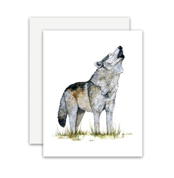 Howling Wolf Card
