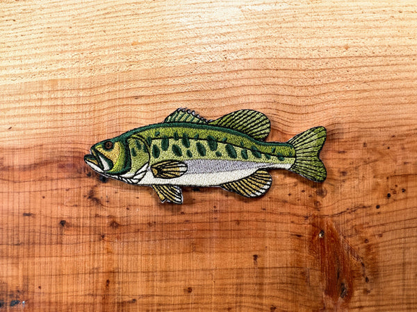 Largemouth Bass Iron-On Patch | Quality Fish Patches