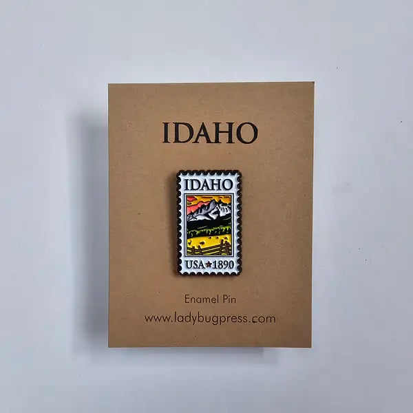 Idaho Postage Stamp Enamel Pin