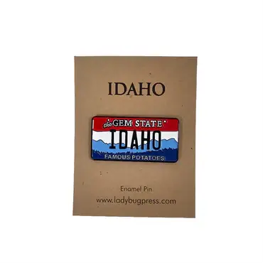 Idaho License Plate Enamel Pin