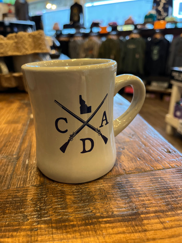 Light Grey CDA Musket Logo 10oz Diner Mug