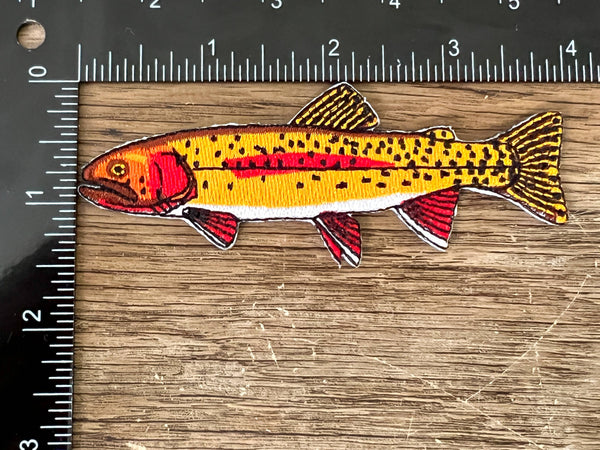 Yellowstone Cutthroat Trout Iron-On Patch | Fish Patches