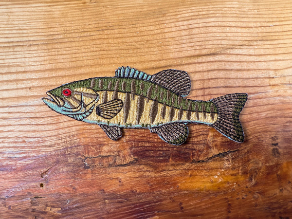 Smallmouth Bass Iron-On Patch | Quality Fish Patches