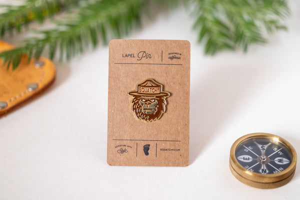 Enamel Pin, Squatchy  | Collectible Bigfoot Lapel Pin
