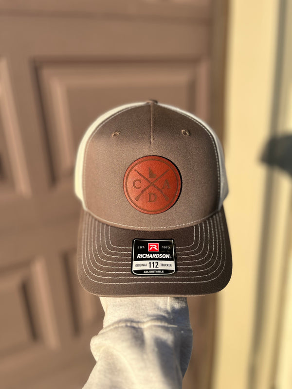 CDA Musket Light Leather Patch Hat - Richardson 112 Chocolate/Birch
