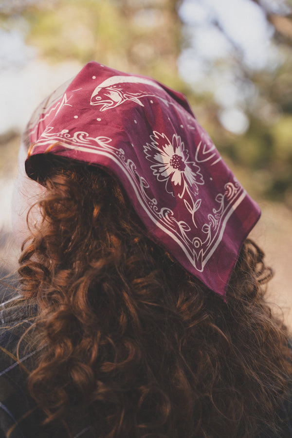 Maroon Bear Bandana