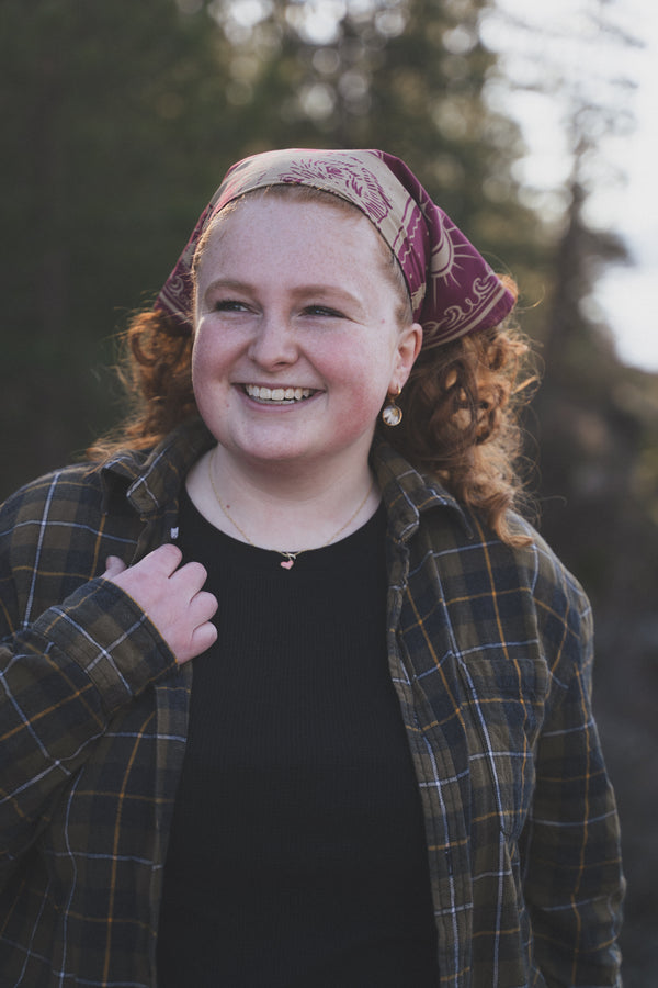 Maroon Bear Bandana