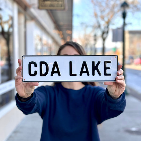 CDA LAKE Metal Sign