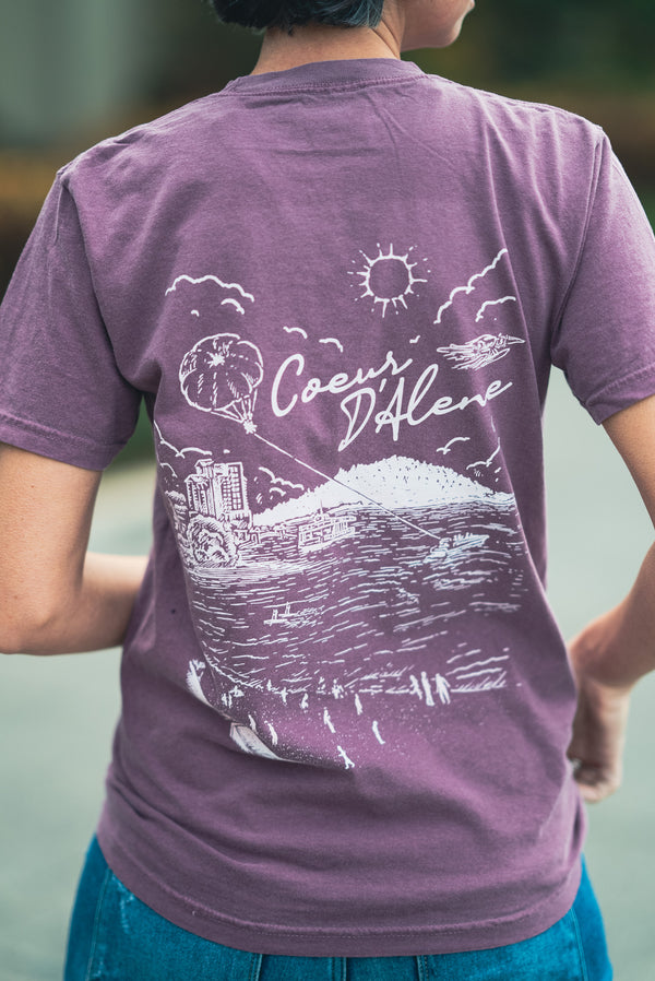 Berry Coeur d'Alene Beach Views Logo Tee