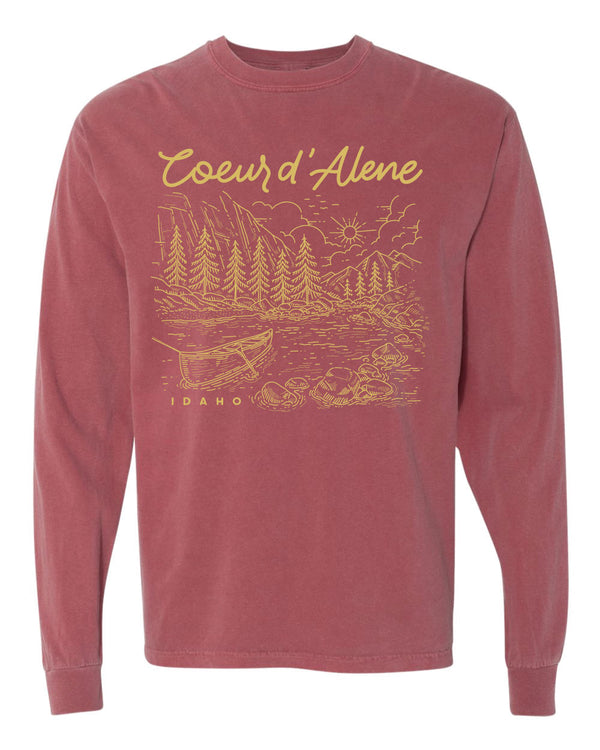 Coeur d'Alene Canoe Trip Long Sleeve Tee