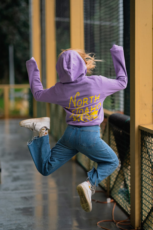 Dark Lavender NORTH IDAHO Wilderness Hoodie