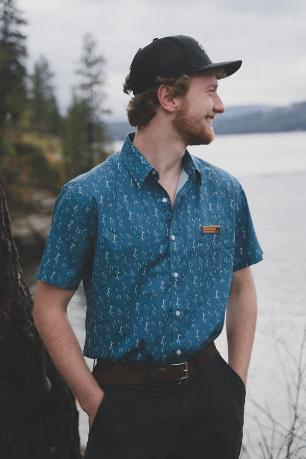 Lake Coeur d'Alene Button Up Shirt