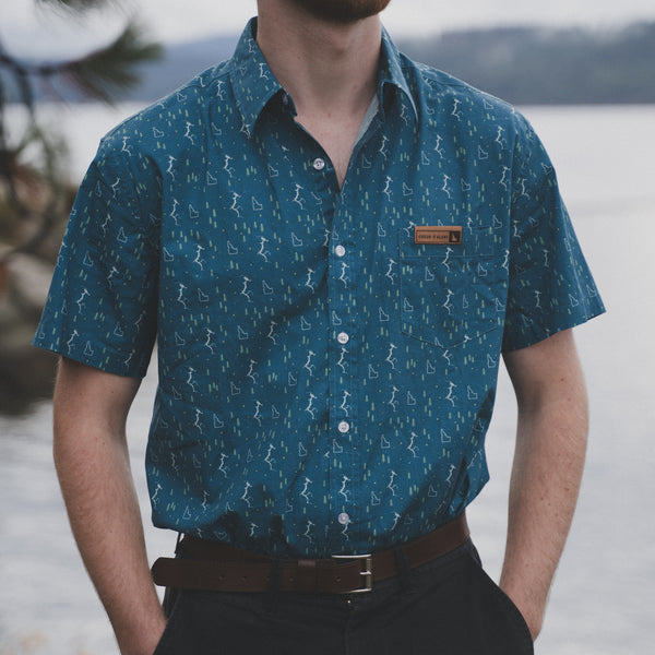 Lake Coeur d'Alene Button Up Shirt