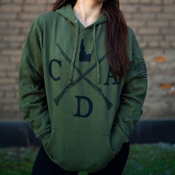 Military Green CDA Logo Musket Hoodie