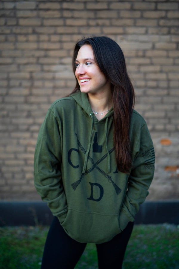 Military Green CDA Logo Musket Hoodie