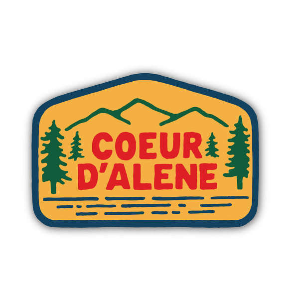 Coeur d'Alene Vintage Camp Sticker