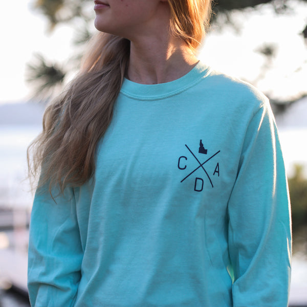 Coeur d'Alene Beach Views Long Sleeve Tee