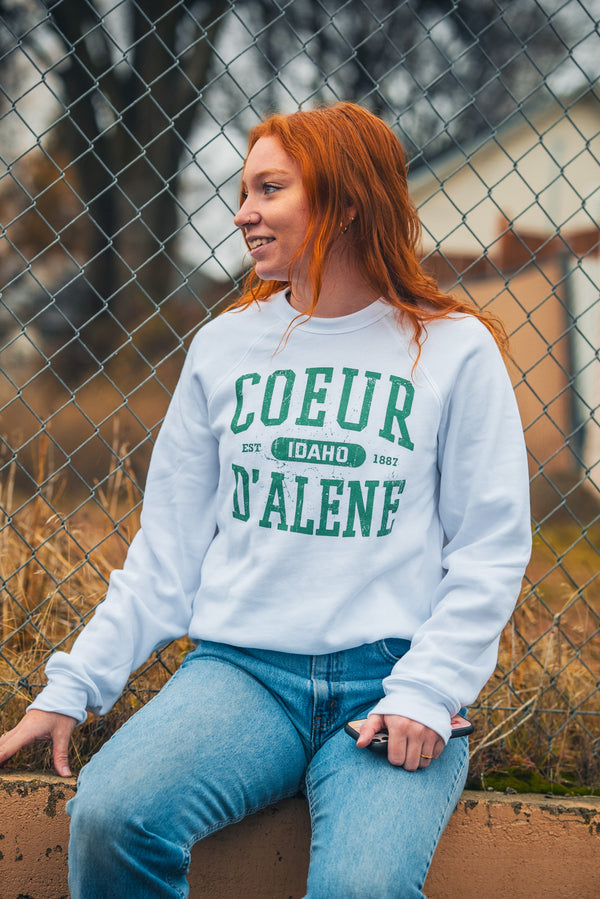 Coeur d'Alene Collegiate White Sweatshirts