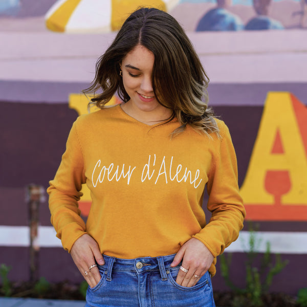 Mustard Coeur d'Alene Light Sweater