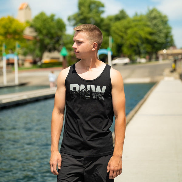 PNW Peak Black Unisex Tank