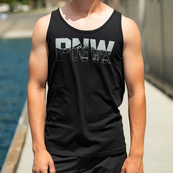 PNW Peak Black Unisex Tank