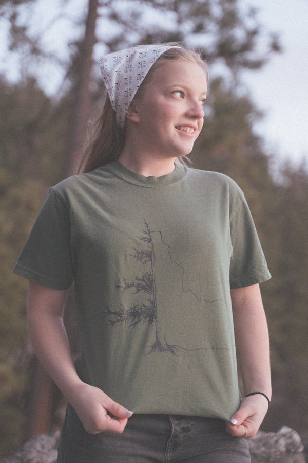 IdaTree Tee - Hemp Color (100% Cotton)