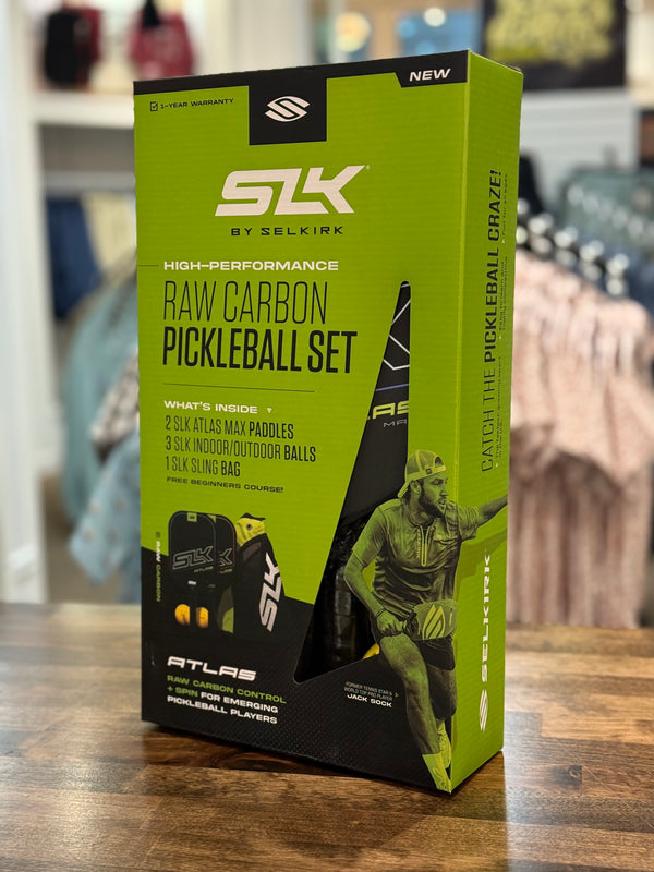 SLK Raw Carbon Pickleball Set