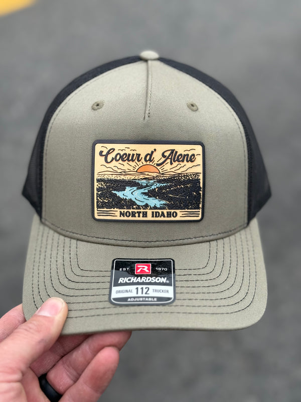 Good Morning Coeur d’Alene Trucker Hat (Loden / Black)