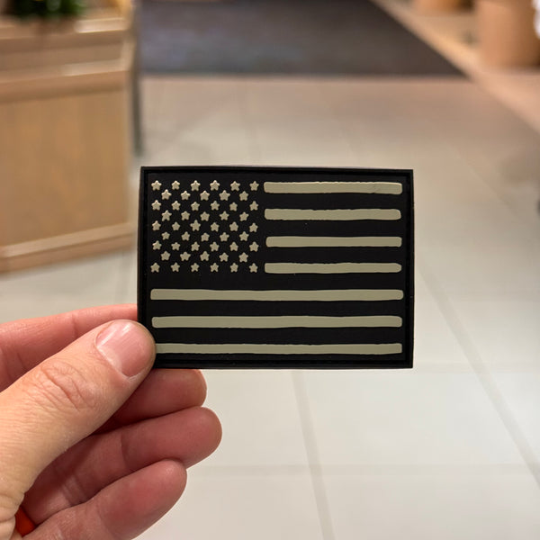 PVC Tactical Flag Patch Velcro Backing (no reverse back)