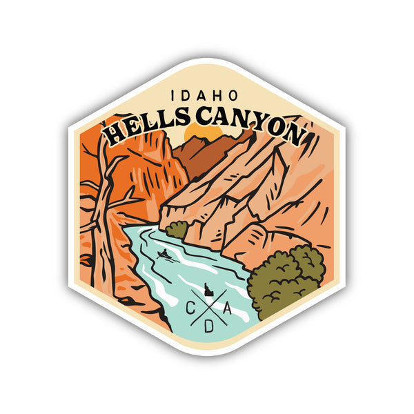 Hells Canyon Idaho Sticker