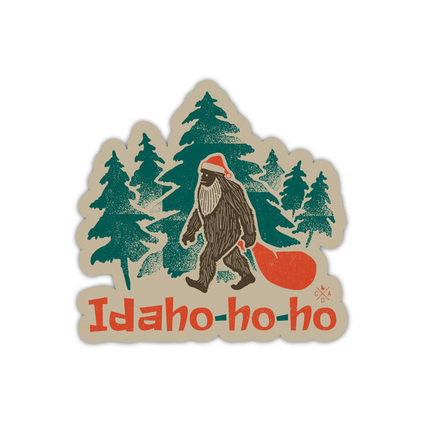 Idaho Ho Ho Bigfoot Sticker