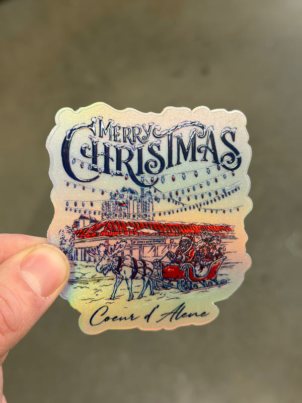Christmas On Sherman UV Sticker