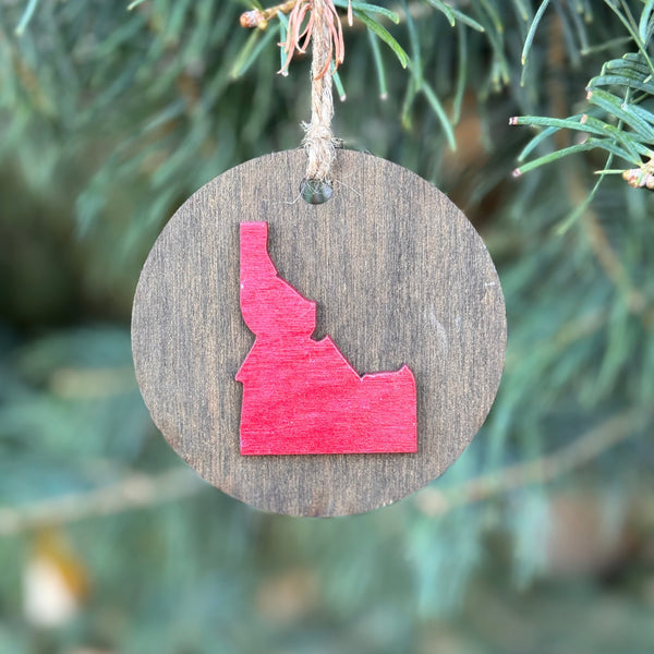 Wooden Ornament - Moose Idaho