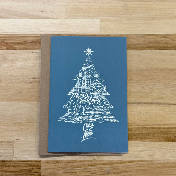 Coeur d'Alene Christmas Tree Greeting Card