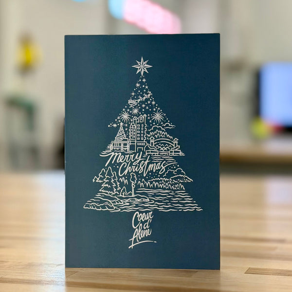 Coeur d'Alene Christmas Tree Greeting Card