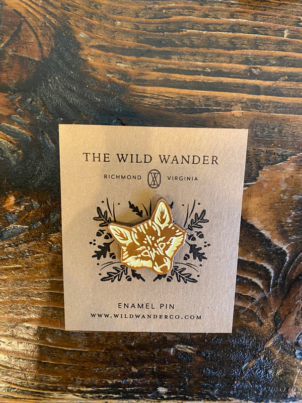 Red Fox Enamel Pin