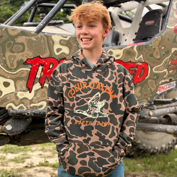 Coeur d'Alene Duck Hunter Kids Hoodie